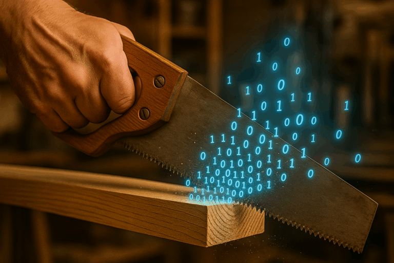 Die Säge, das schiefe Brett und die 45 Prozent